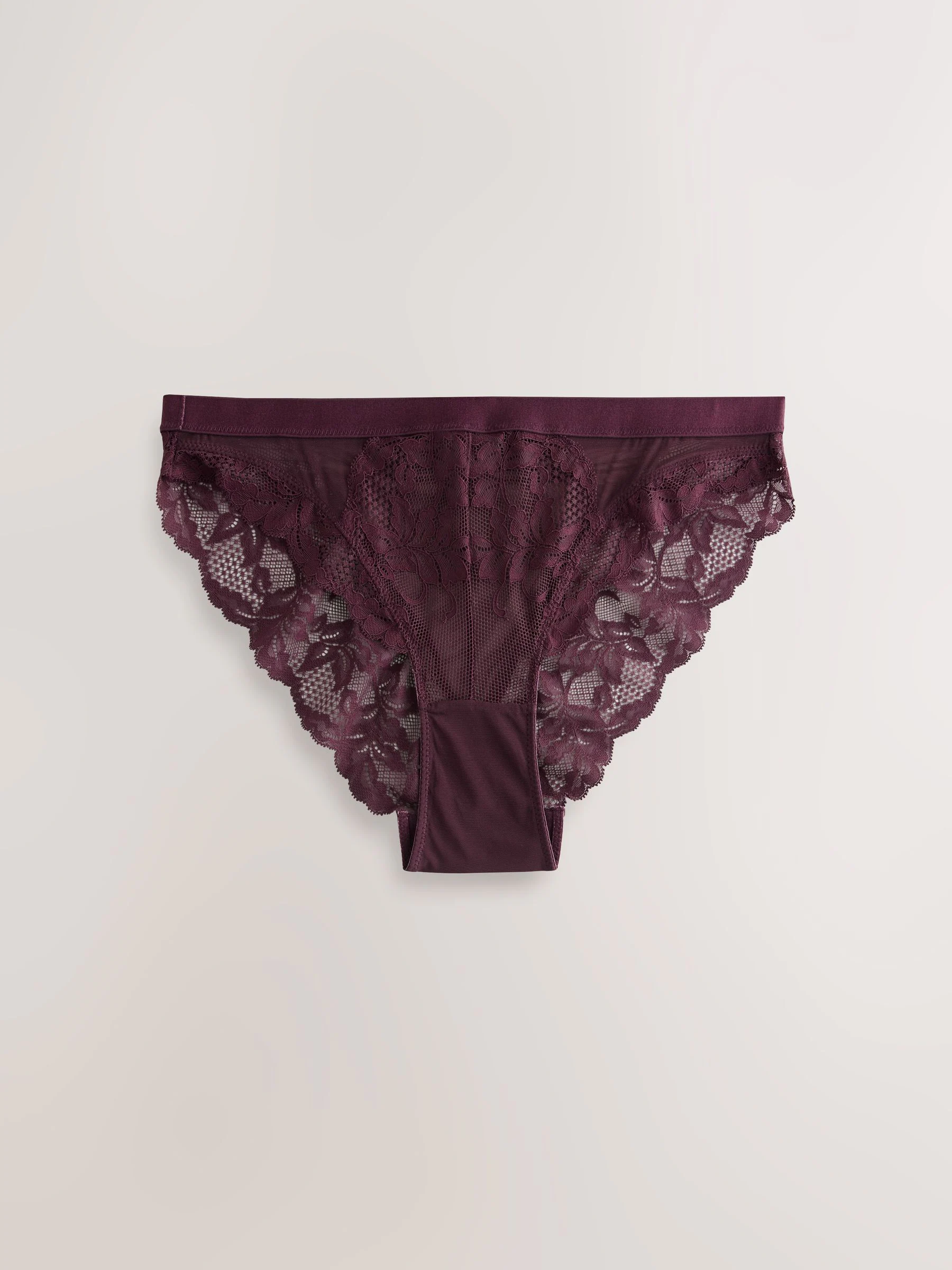 Chocolade/bessenkleurig/roze - 3 Kanten slips