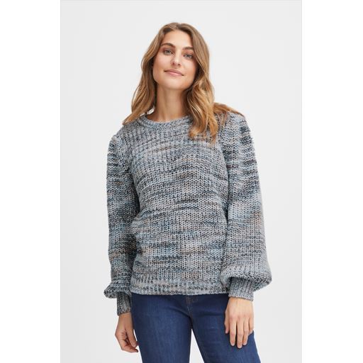 Fransa Ballon Striktrøje, Navy Blazer Mix, S