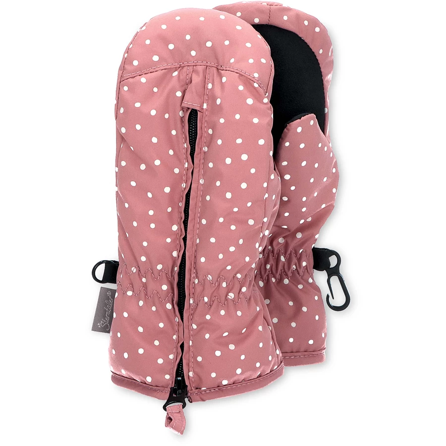 Sterntaler Fäustlinge Punkte rosa