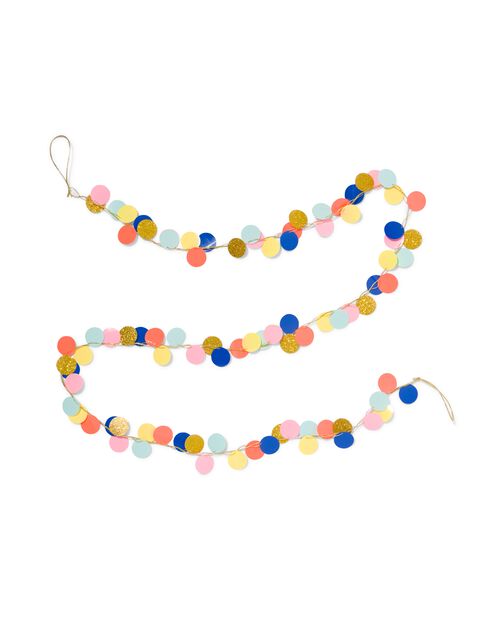 guirlande en plastique cercles 2m