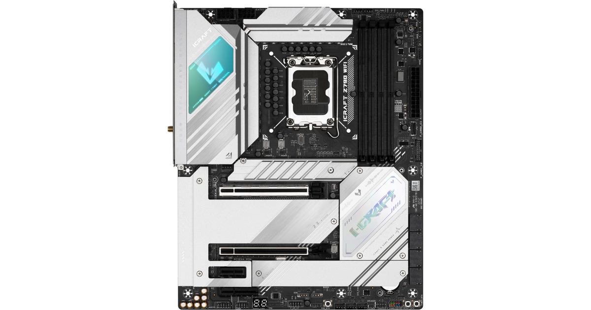 MAXSUNMS-iCraft Z790 WIFI V2 socket 1700 moederbord  (Zwart, RAID, 2x 2.5 Gb-LAN, WLAN, BT, Sound, ATX)
