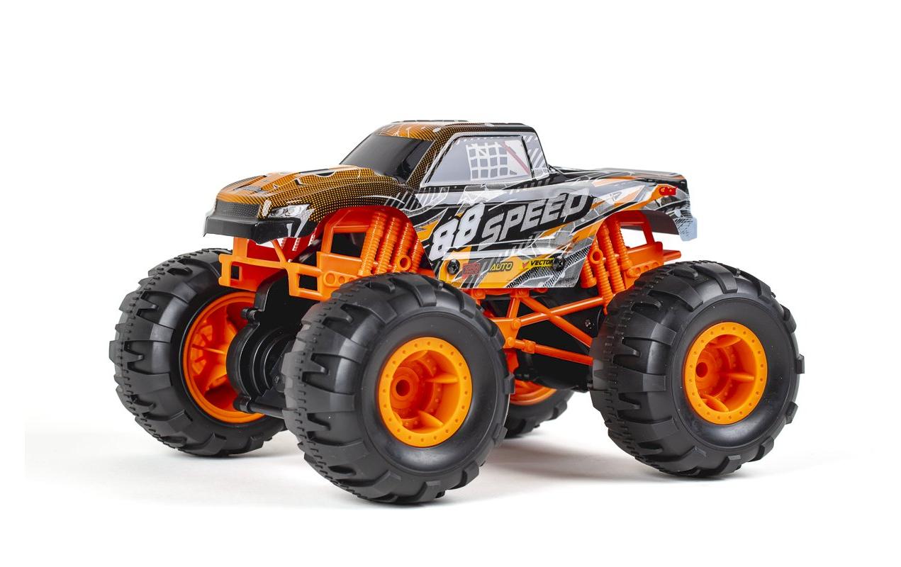 Monster Truck Speed Monster Gyro & Sound, Orange, 1:124WD RC Monstertruck für Kinder ab 8 Jahren