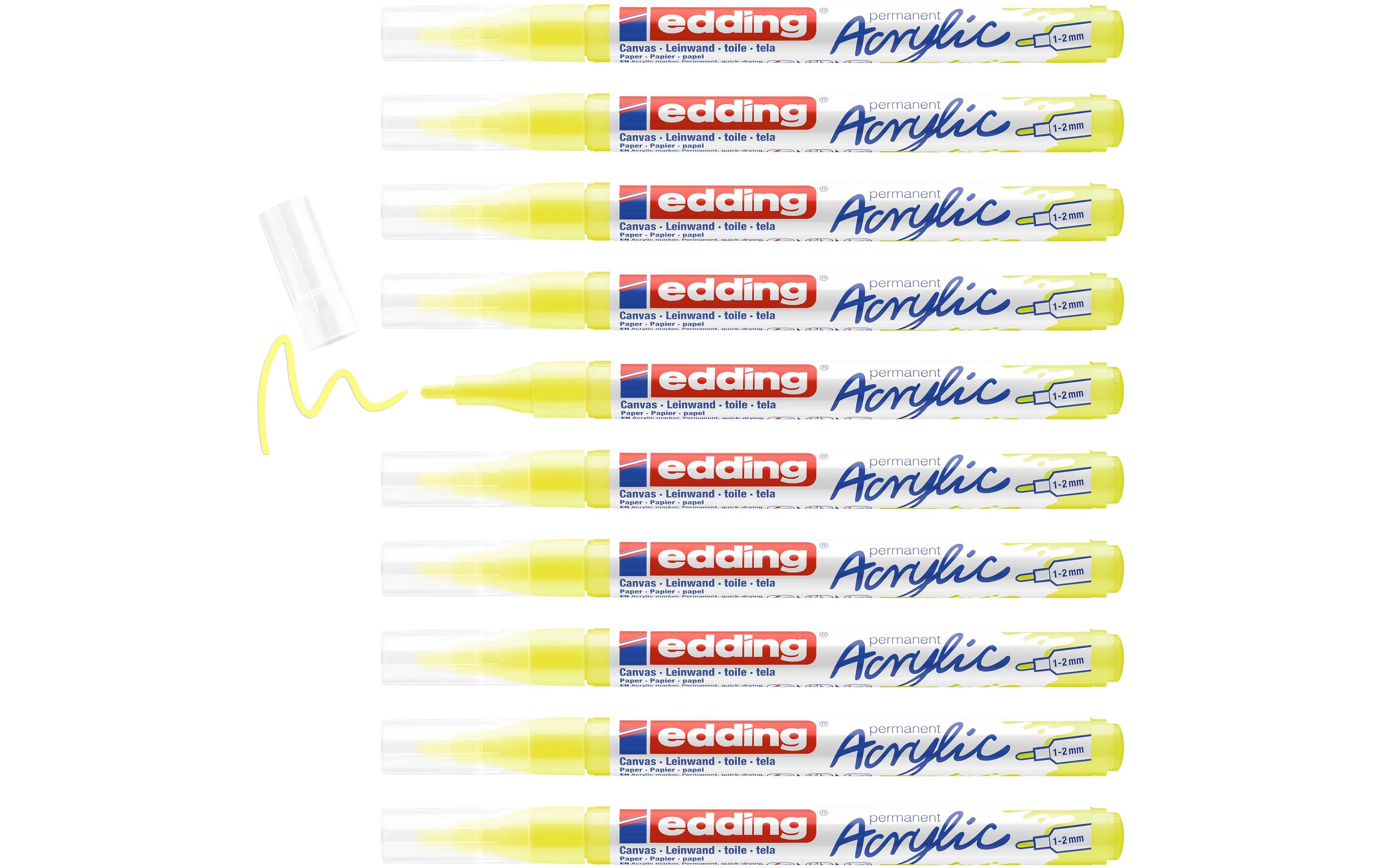 Acrylmarker 5300 Fein, NeongelbSchnelltrocknende Acrylstifte