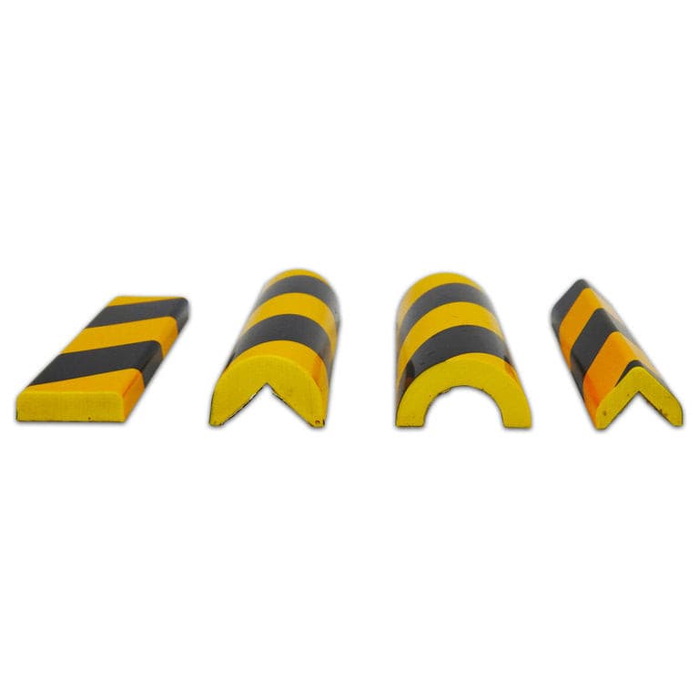UVV Protect beschermprofiel in zwart en geel, 1 meter PU-schuim, diverse vormen / type BB
