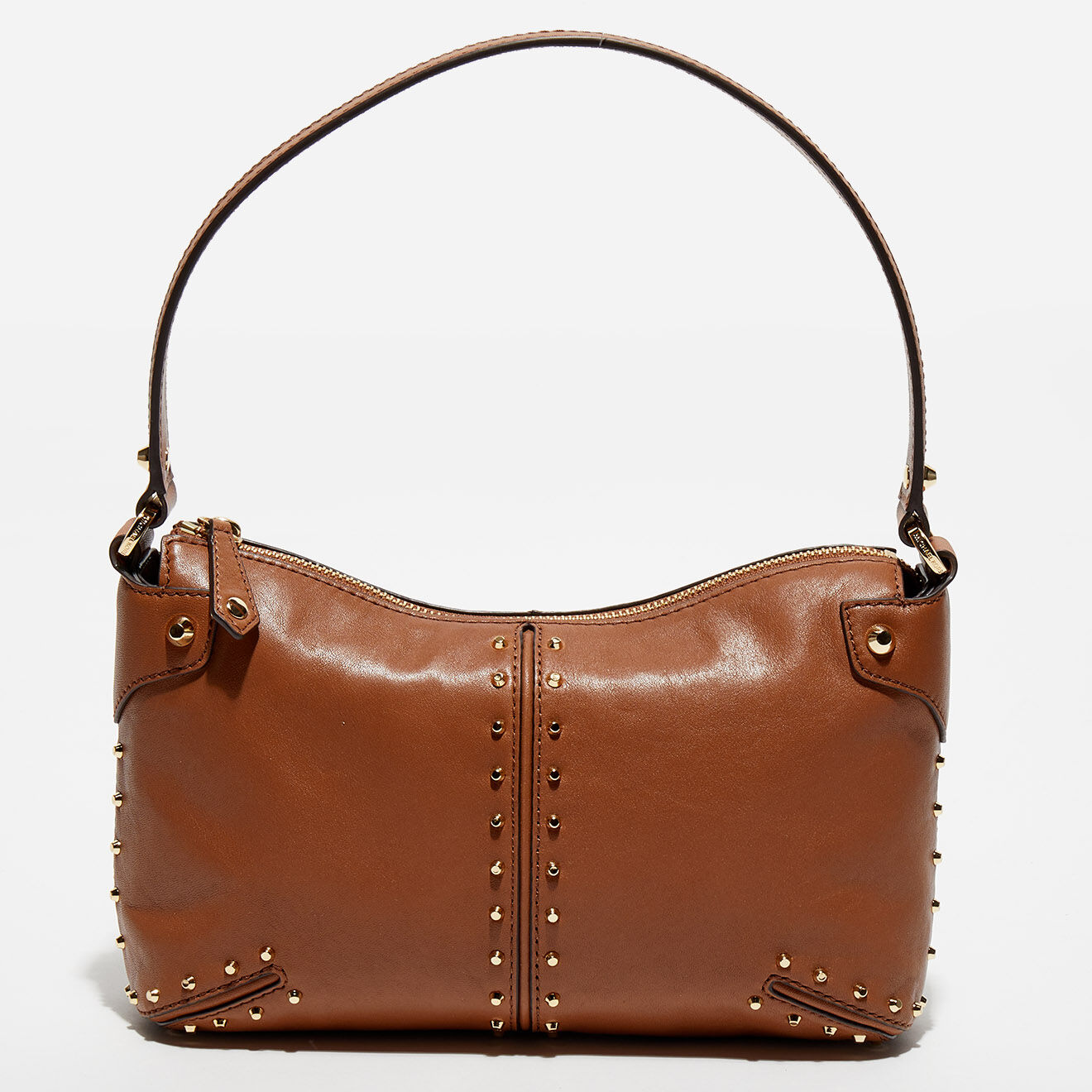 Michael Kors Sac porté épaule en Cuir Astor camel - 20x10x5 cm