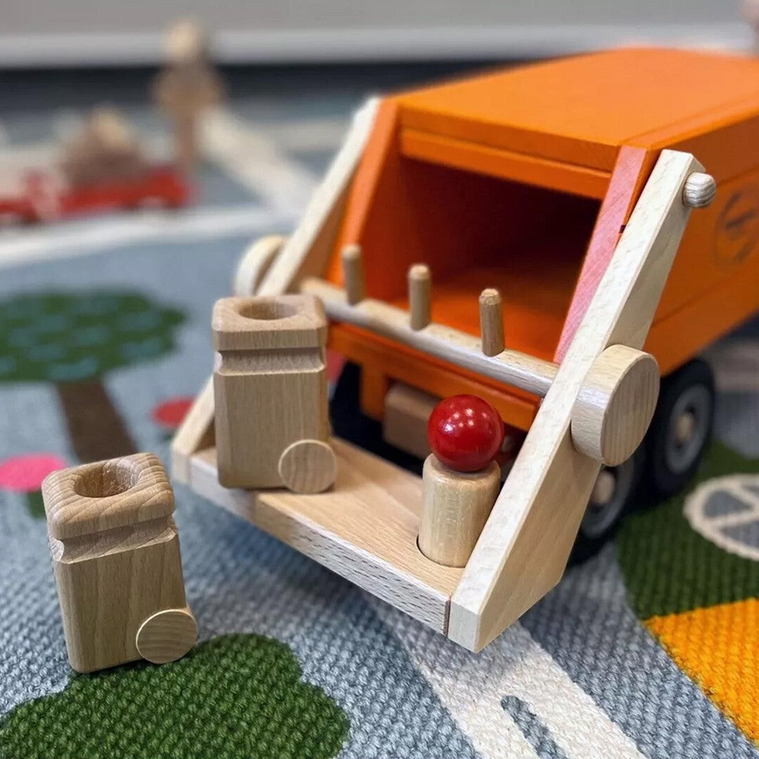 Fagus bestuurbare vuilniswagen oranje - limited edition