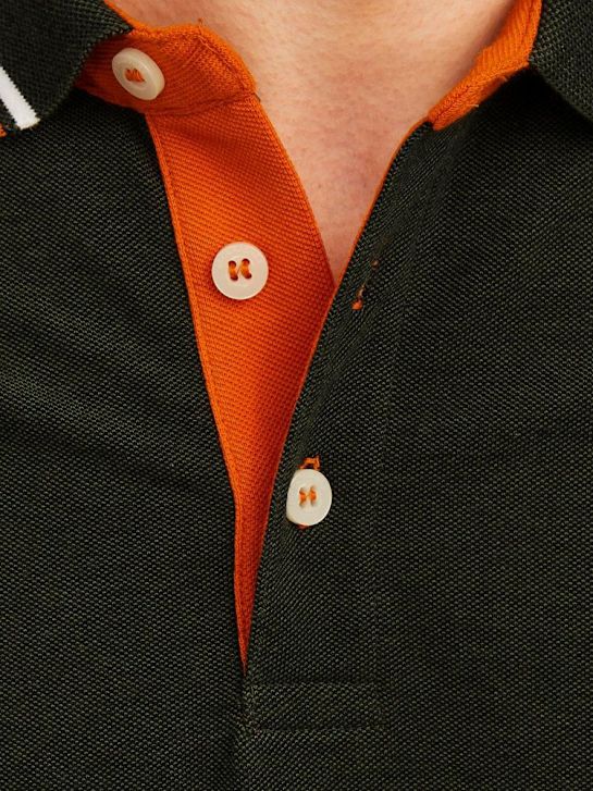 JACK & JONES Polo-Shirt Grün