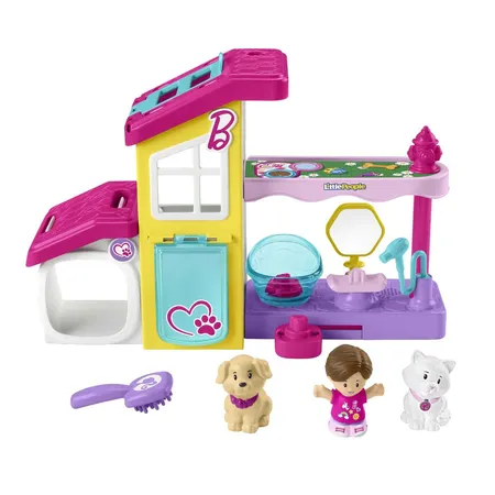 Fisher-Price Little People Barbie Tierstation Spielset mit 3 Figuren
