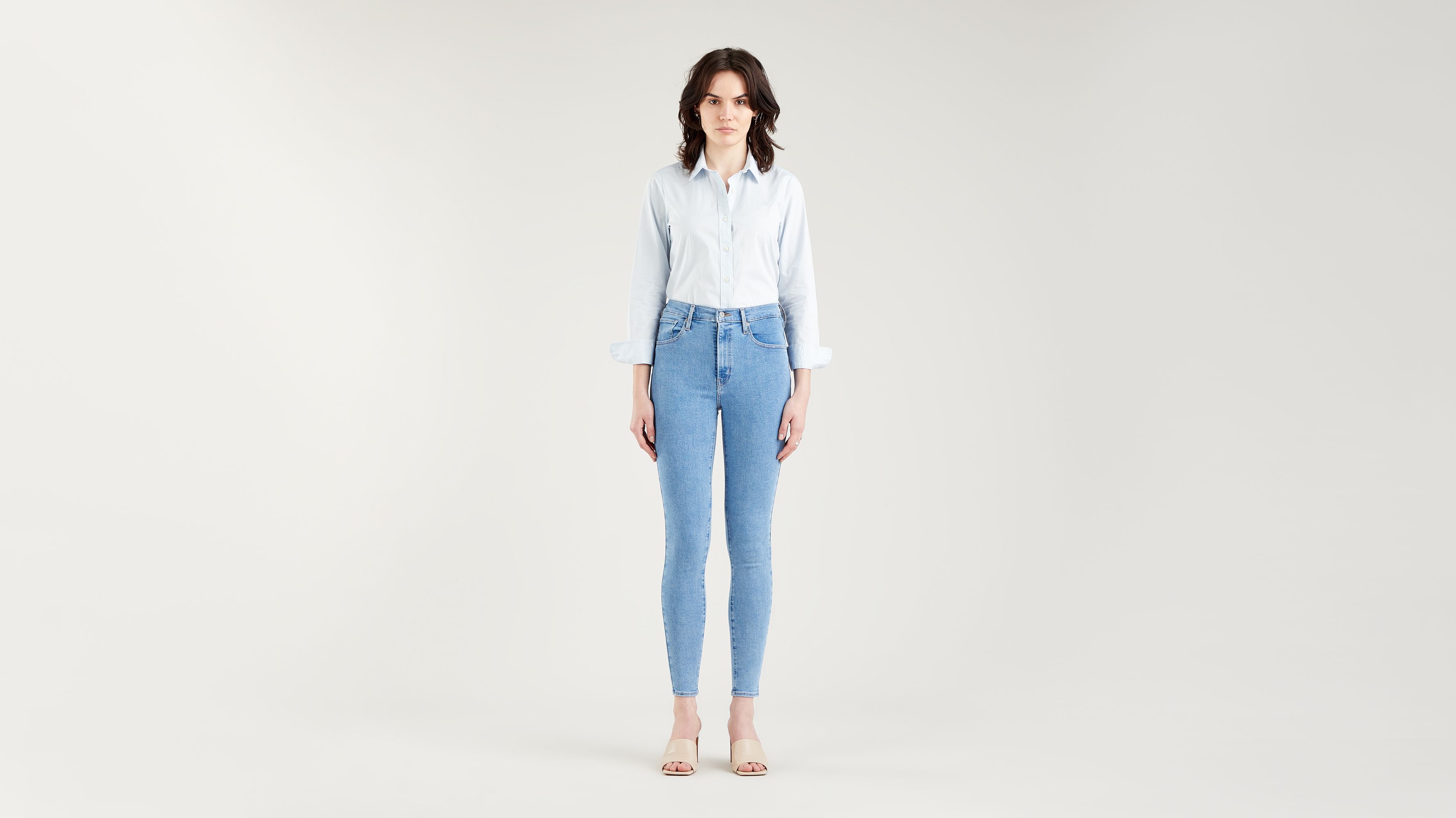 Jean Mile High Super Skinny - Naples Stone - Bleu
