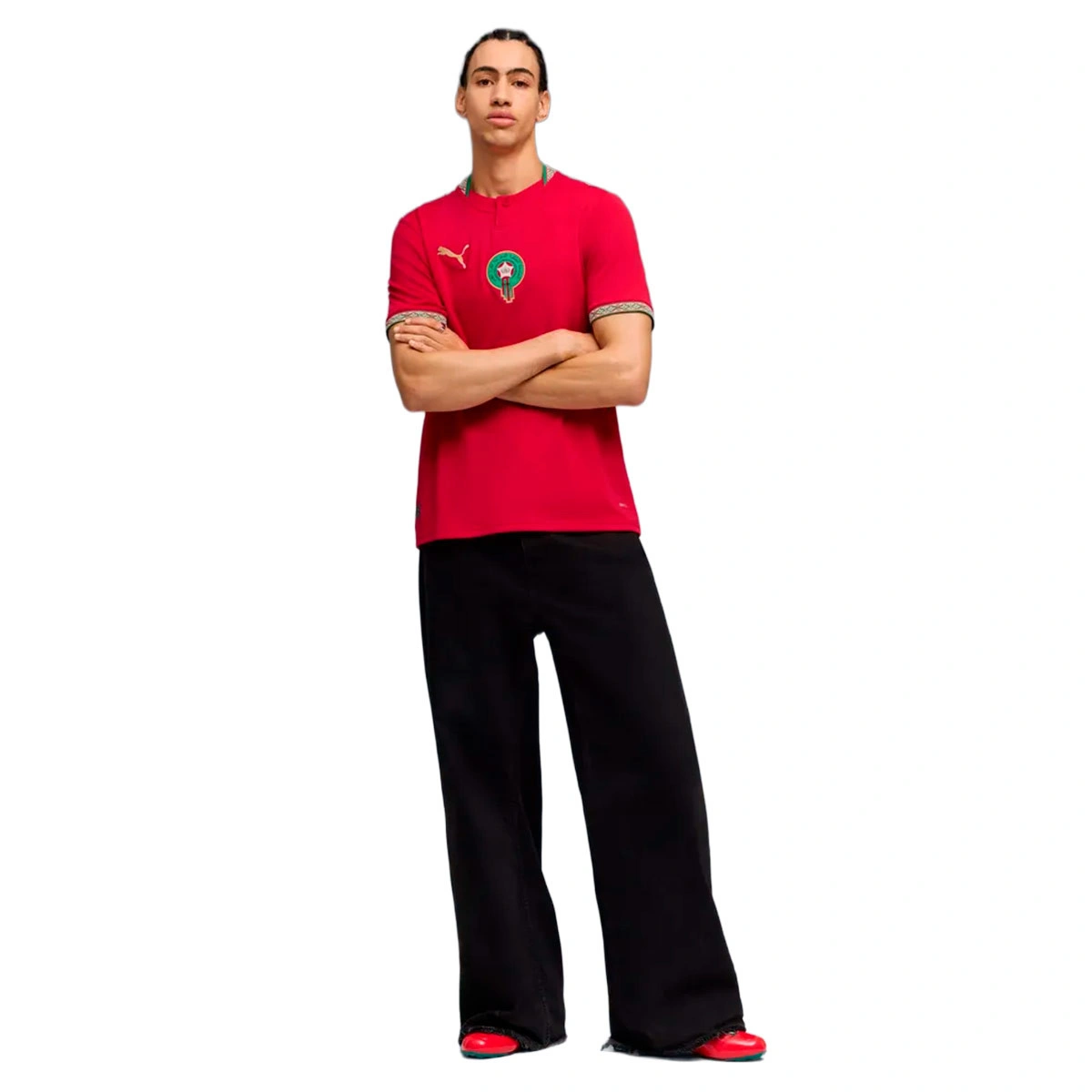 Camisola Puma Marrocos Primeiro equipamento Mundial 2026 Criança