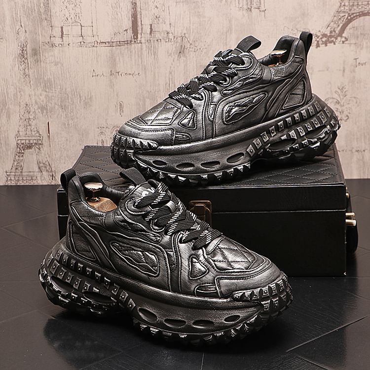 Mr Ozera - Color Block gewatteerde platform sneakers