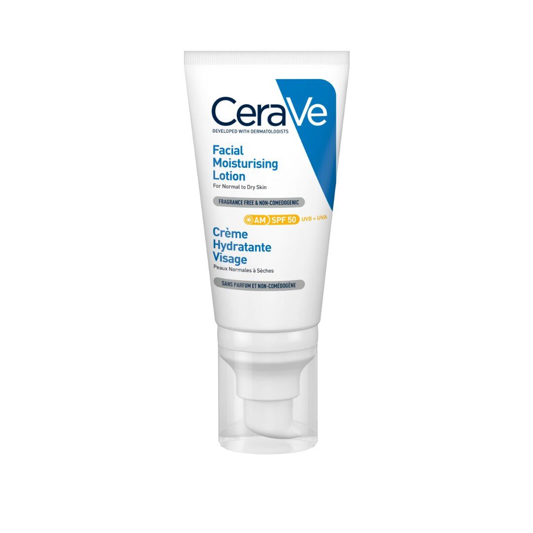 CERAVE  Loção Facial Hidratante FPS 50 - 52ml