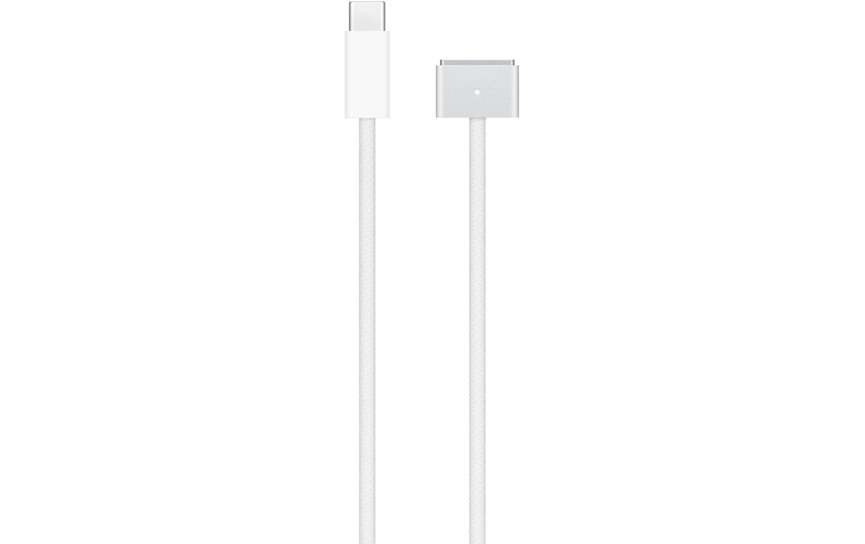 USB-Kabel magnetisch USB C - MagSafe 3, 1 Stück, 2 mDieses 2 Meter lange Ladekabel verfügt über einen magnetischen MagSafe 3-Stecker, der die Führung des Steckers zum Ladeanschluss Ihres Mac-Laptops erleichtert.
