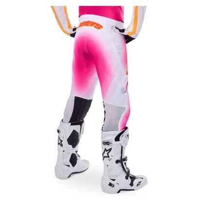Pantalon cross Alpinestars SUPERTECH - MIG 2025 - Rose / Blanc