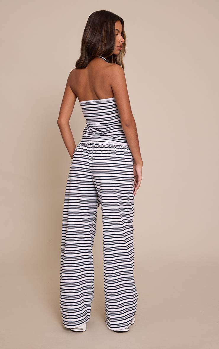 Bleu Pantalon Rayé Petite