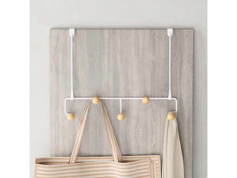 Umbra Türgarderobe Estique 5 Haken, Weiss Garderobe für die Tür