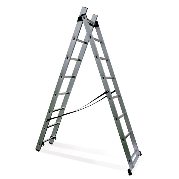 Echelle transformable 2 plans HAILO 2 x 8 échelons