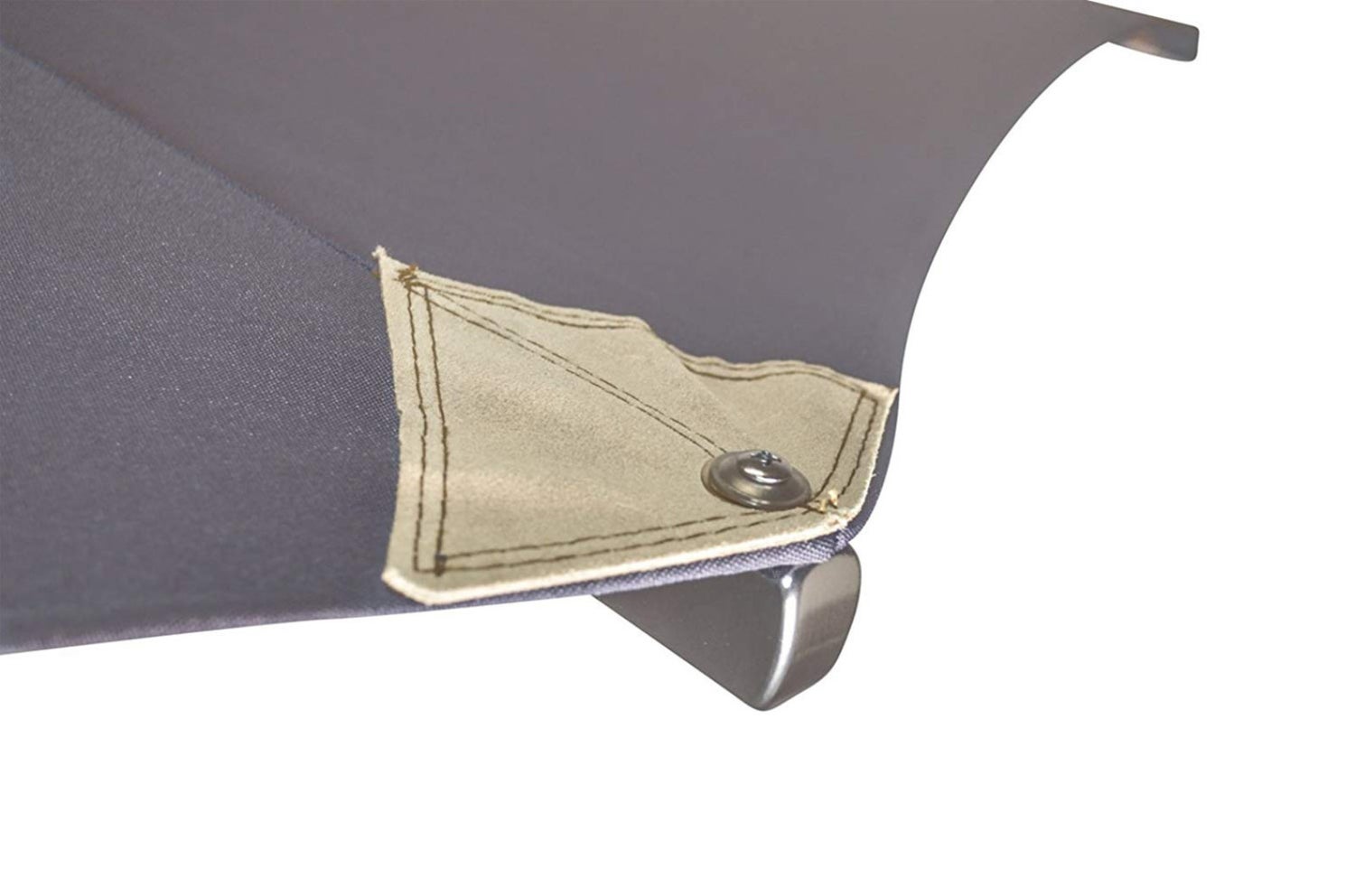 Parasol 350 cm antraciet stijlvol windscherm UPF 50