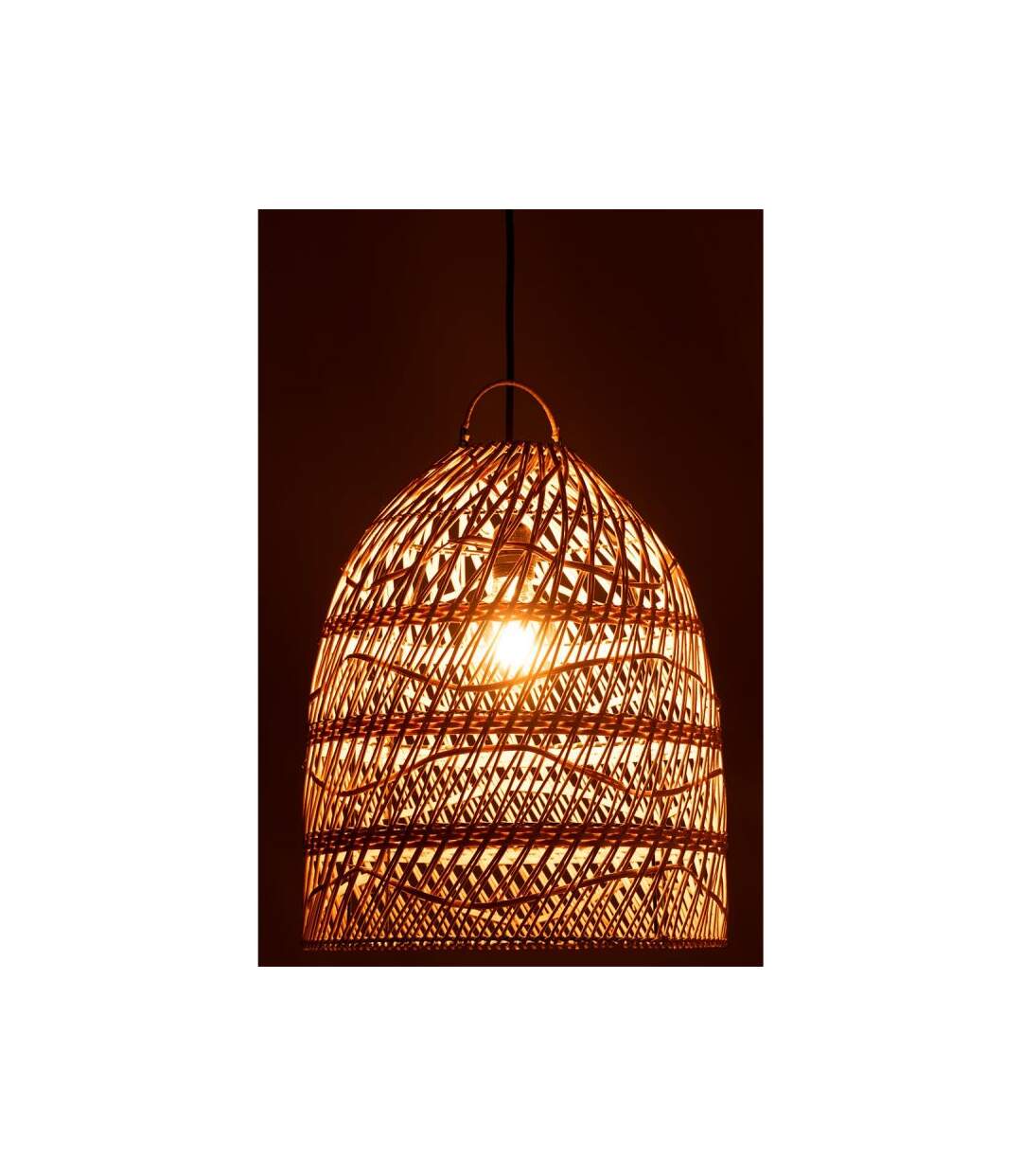 Paris Prix - Abat-jour En Rotin vague 51cm Naturel