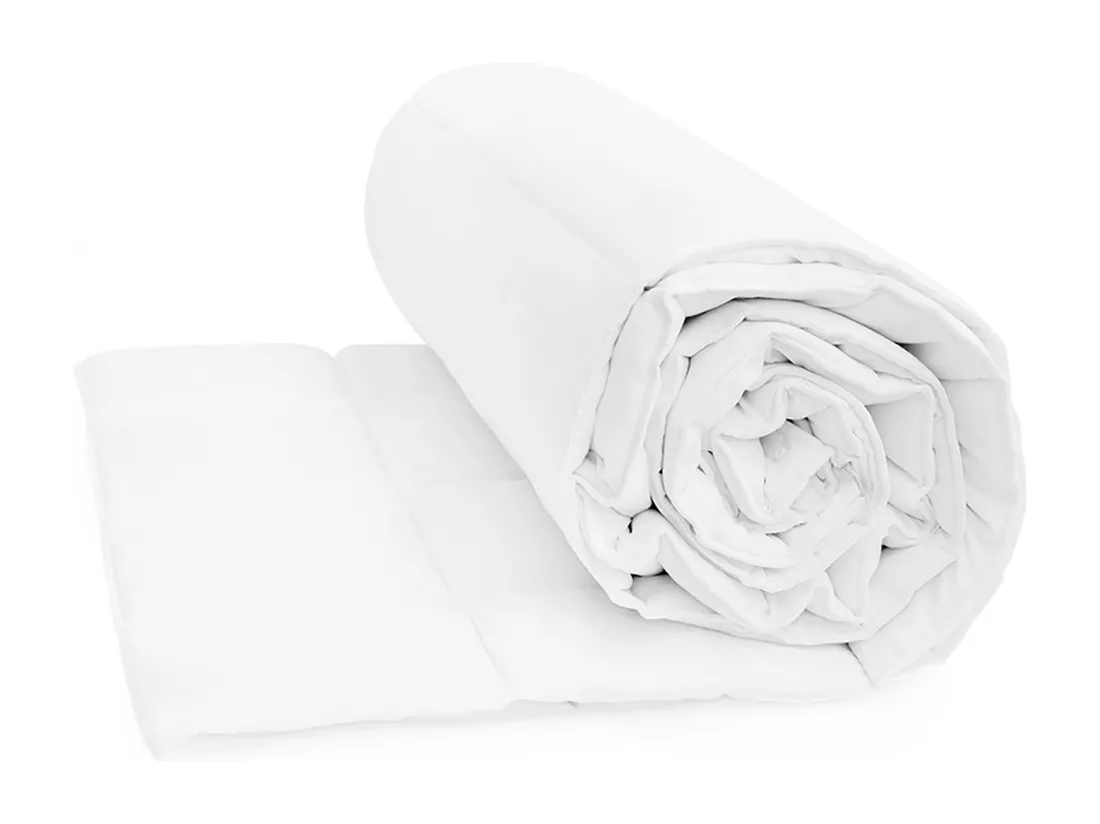 Couette 200x200 cm Toutes Saisons – Confort Optimal en Microfibre, Blanche Matelassée
