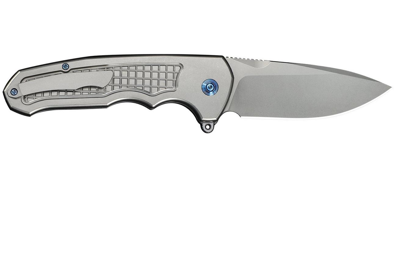 WE Knife Starlash WE23011C-2 Stonewashed Böhler M390, Gray Titanium, zakmes
