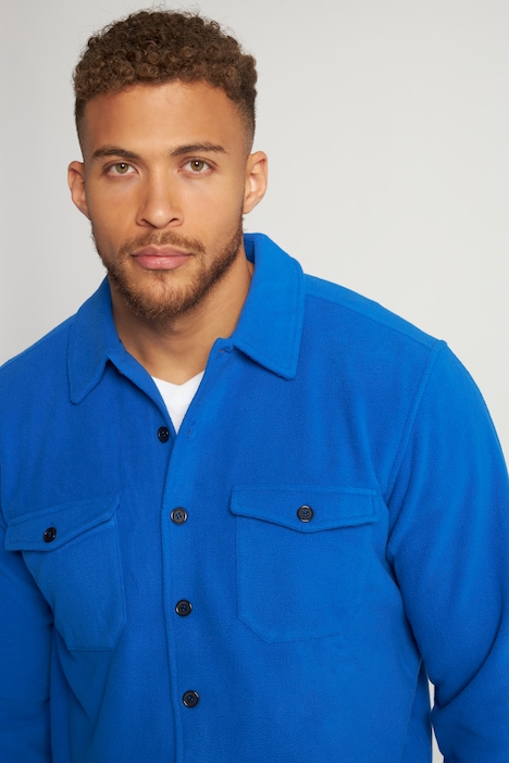 Hemd, Overshirt, Langarm, Fleece