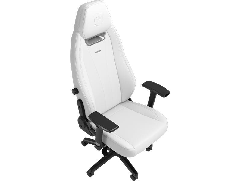 noblechairs Gaming-Stuhl Legend Weiss Gaming-Stuhl aus PU-Leder mit einer Belastbarkeit von 150 kg
