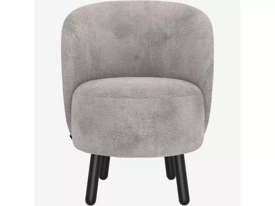 HABITAT - Fauteuil cabriolet en tissu chenille - Gris argent - Bold