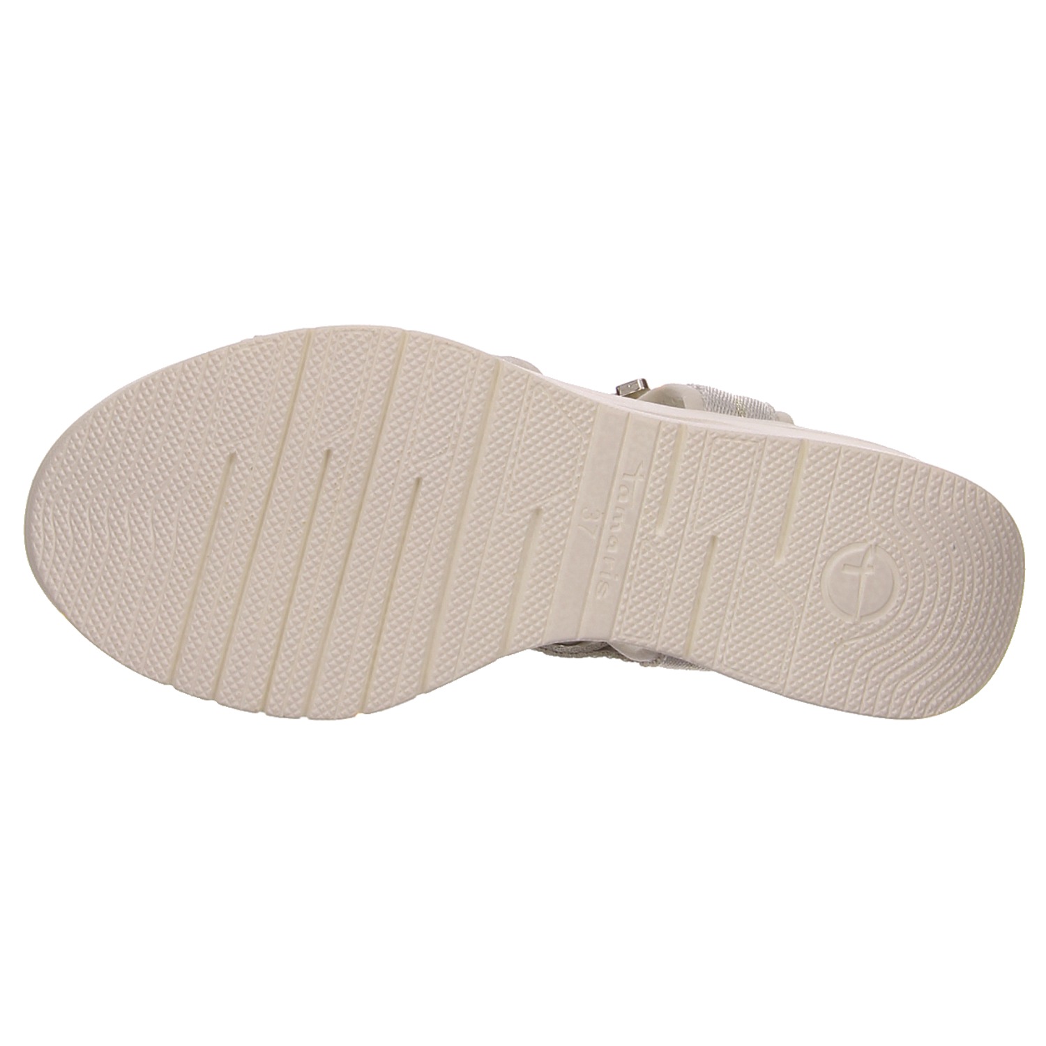 Tamaris Damen Sandale offwhite braun
