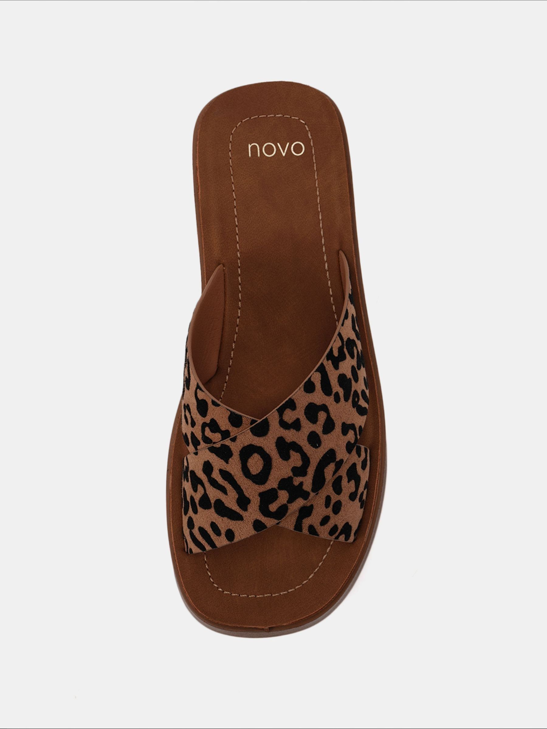 Animal - Novo BRUNO muiltjes met kruisbandjes en lage plateauzool