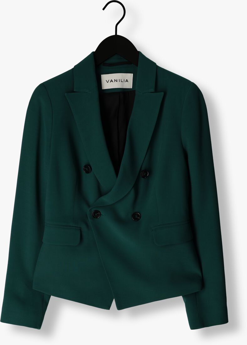 VANILIA groene vanilia blazer crepe double breasted