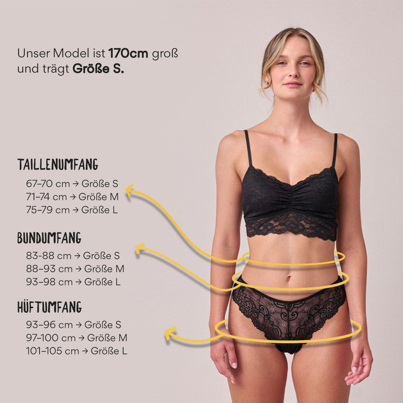 Brazilian Slips aus Spitze Schwarz