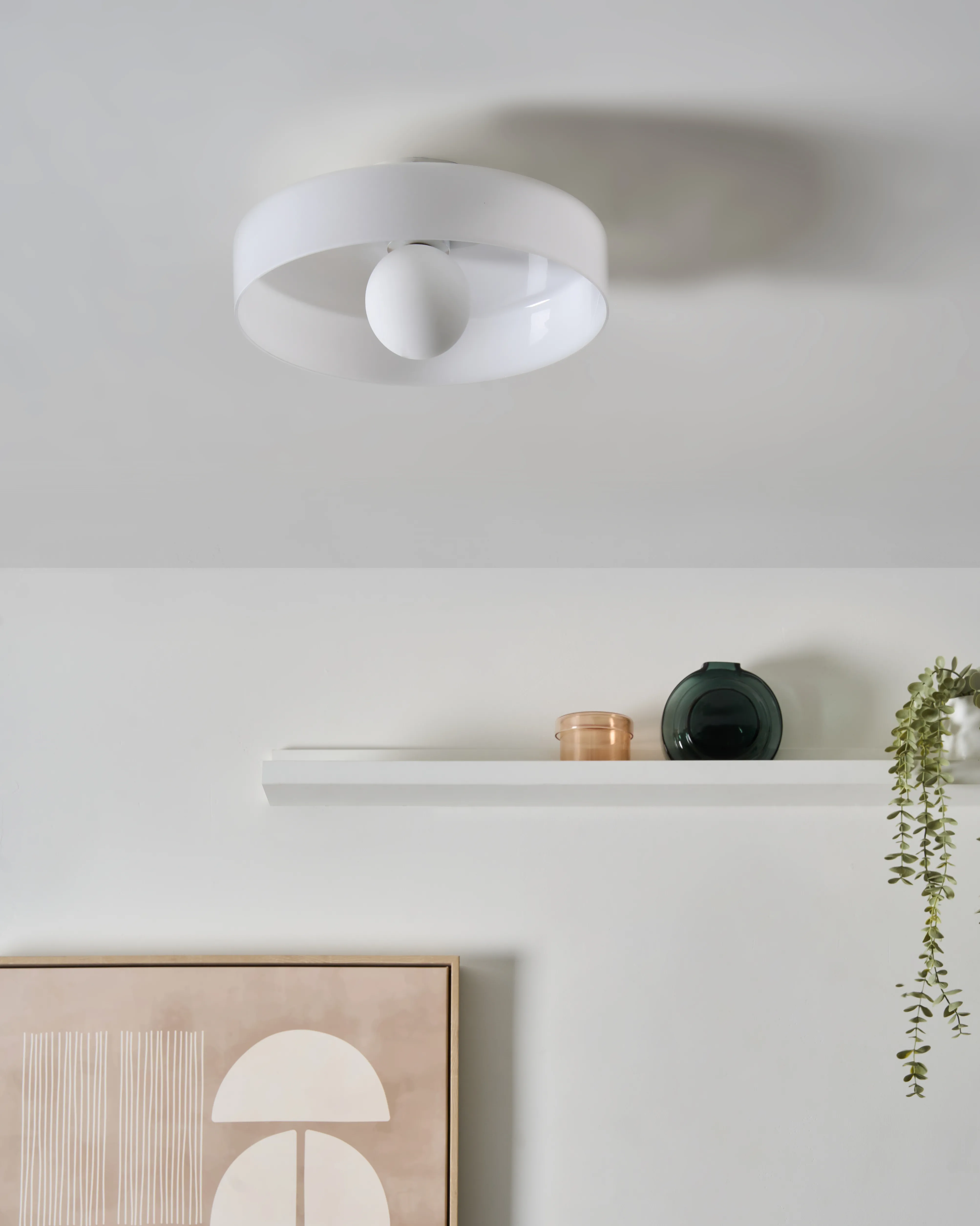 Plafondlamp LUGUSE Glas Wit