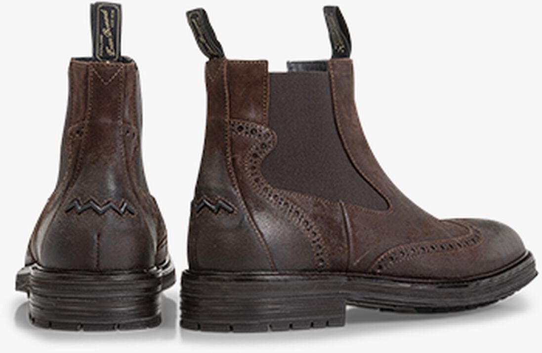 FLORIS VAN BOMMEL bruine floris van bommel chelsea boots sfm-60045
