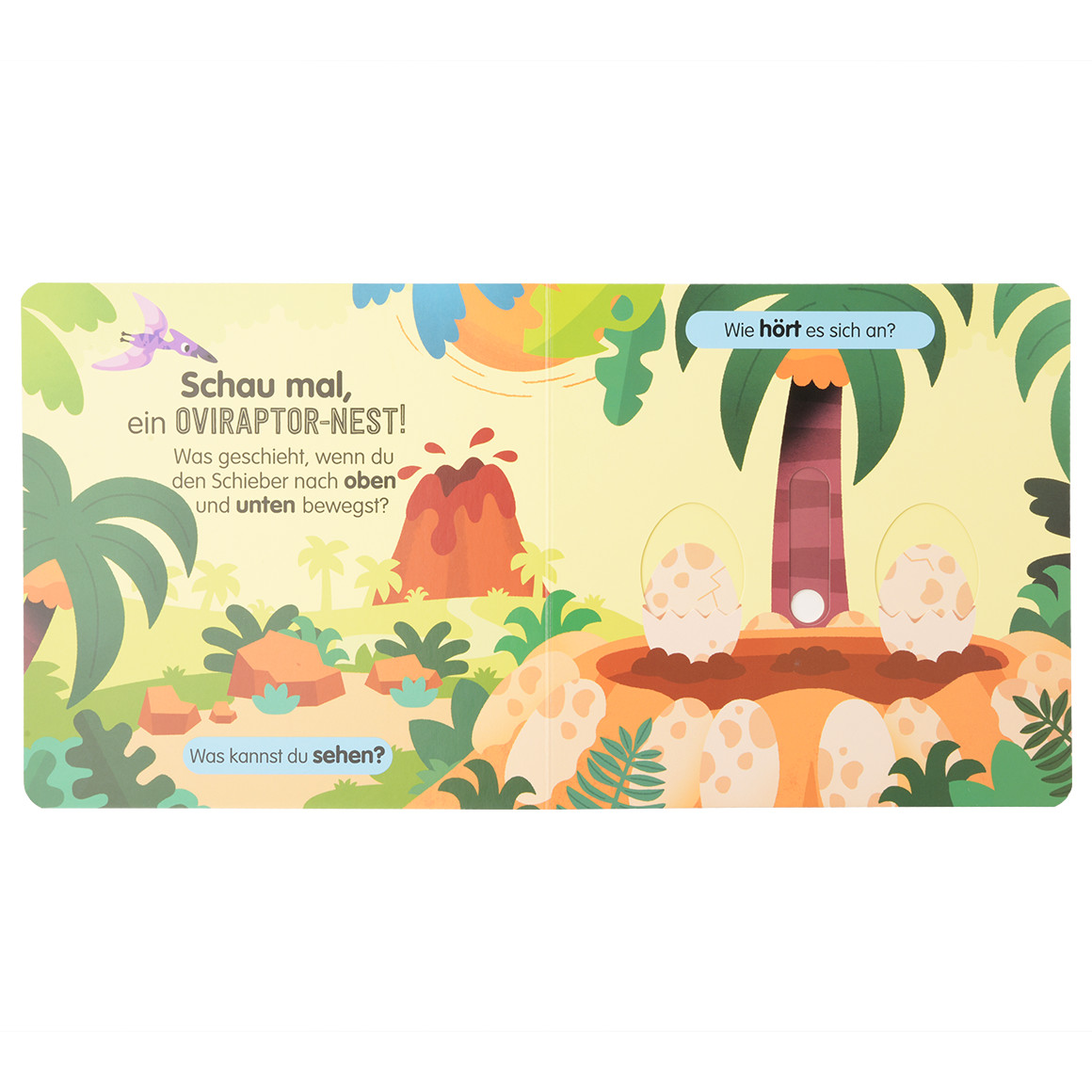Topomini Baby Mitmachbuch mit Dinos lila / türkis