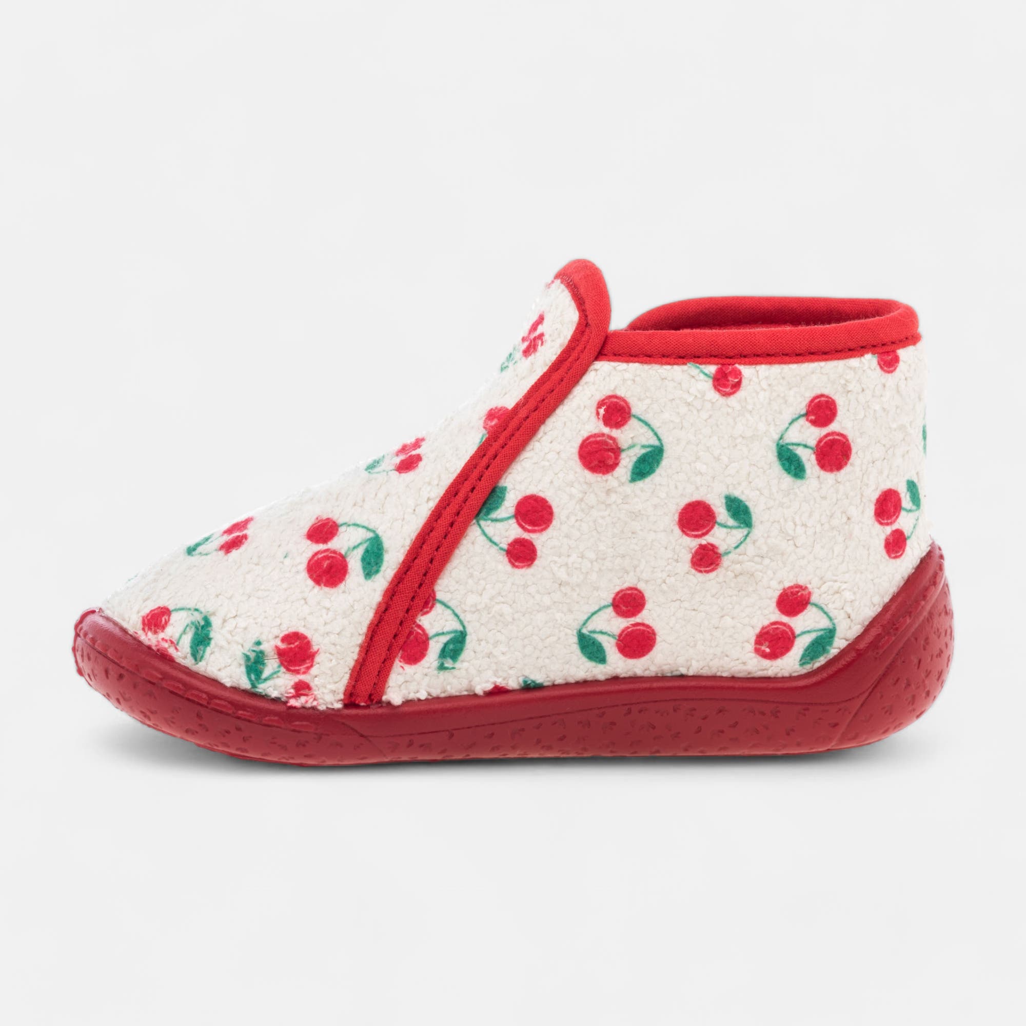 Pantoufles botillons zippés Bébé fille ecru