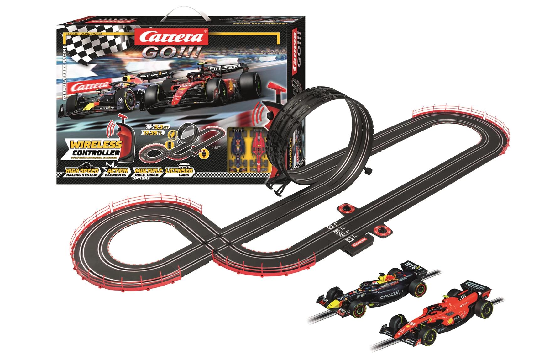 GO! F1 Formula Free Racing Wireless 5.3 m Alter: 6+<br>Spannendes Auto-Rennbahn-Spielset