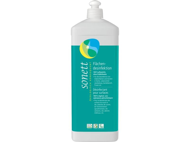 Sonett Flächendesinfektion Spray Nachfüller 1 l Desinfektionsmittel wirksam gegen Keime und Bakterien