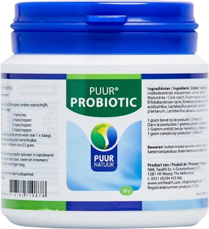Puur Natuur Voedingssupplement Puur Probiotica - 50 gr