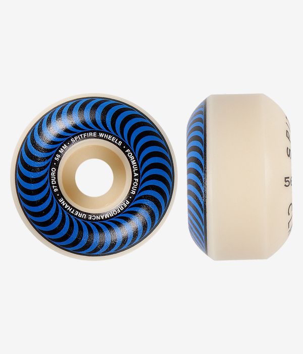 Spitfire Formula Four Classic Rollen (white blue) 56 mm 99A 4er Pack
