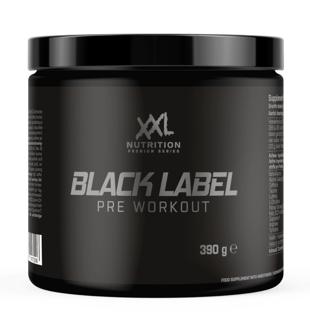 XXL Nutrition Black Label Pre Workout Apple Pear (390 gr)