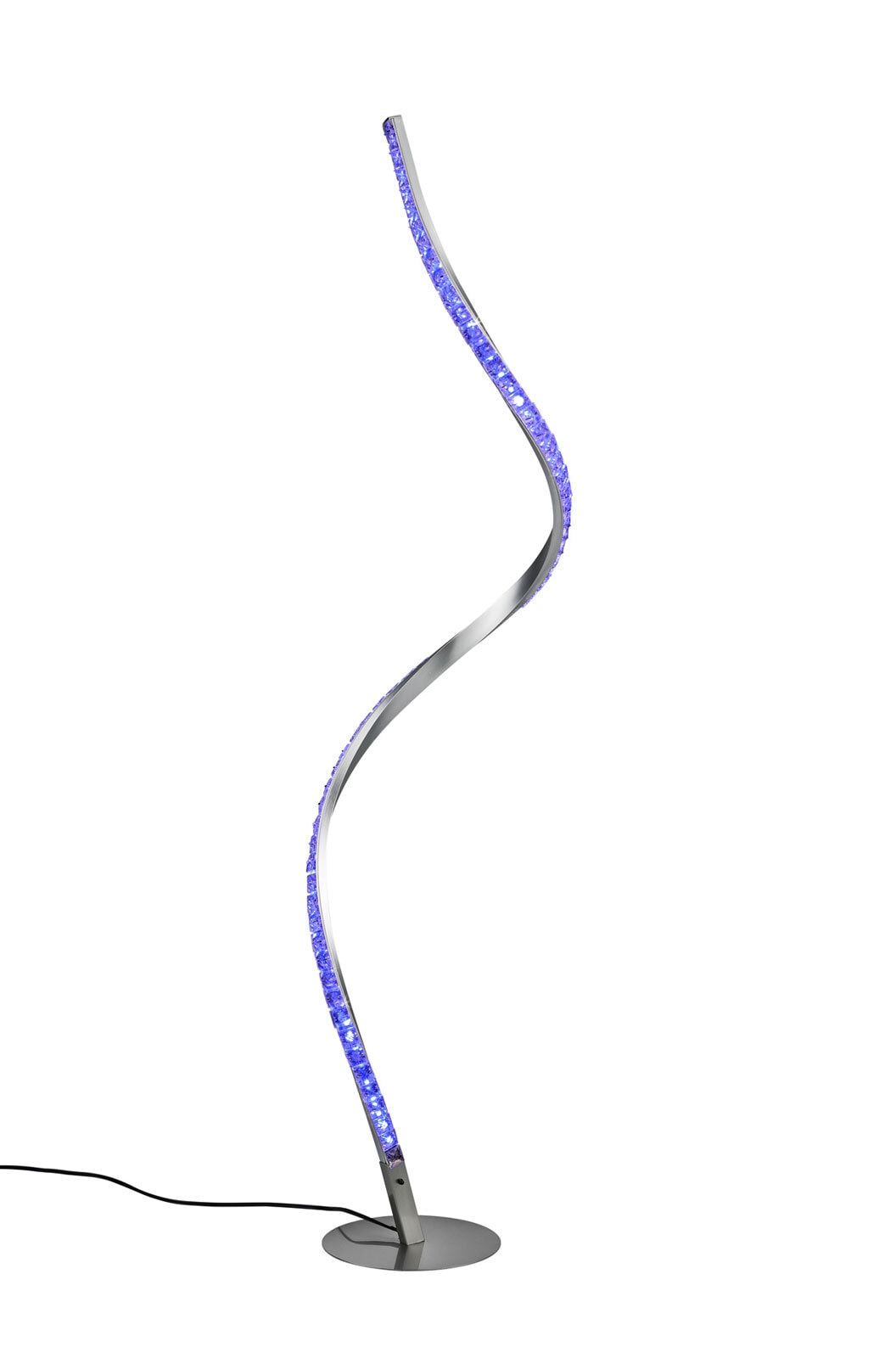 LED Stehlampe Rubin grau 18cm 116cm Fernbedienung Farbwechsler dimmbar Memory