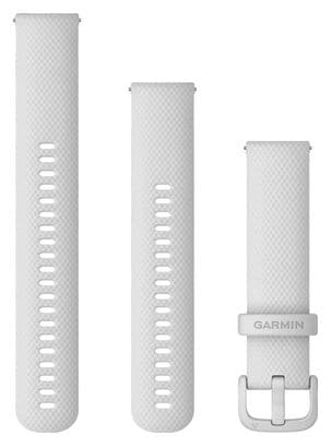 Bracelet de Montre Garmin Quick Release 20 mm Silicone Blanc