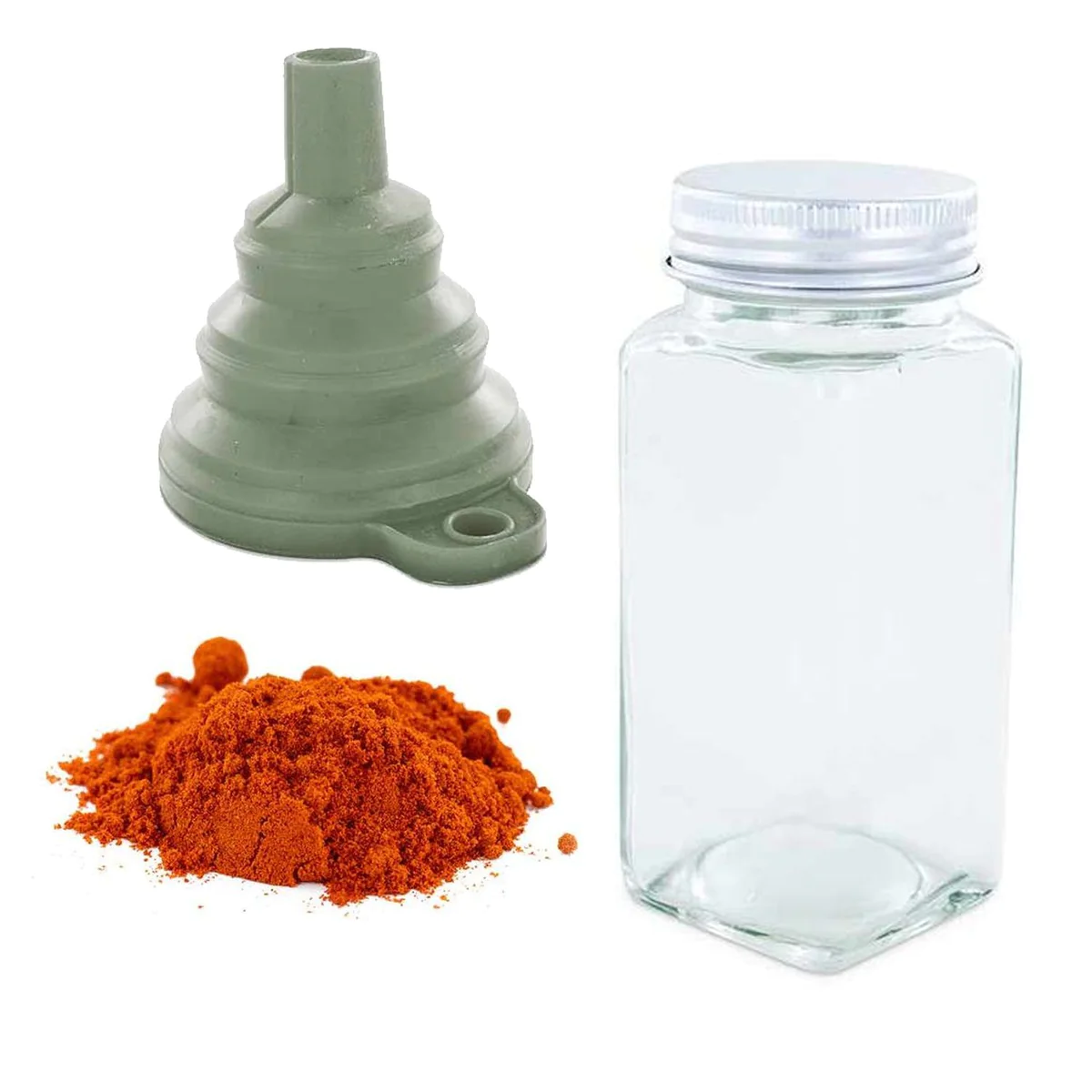 Flacon à épices poudreur + entonnoir + paprika moulu 40 g Aromandise