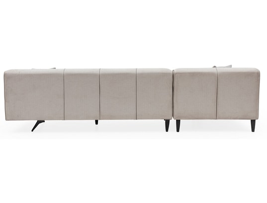 CONCEPT1 - Canapé tissu Jivago angle gauche beige 308 x 100 x h78