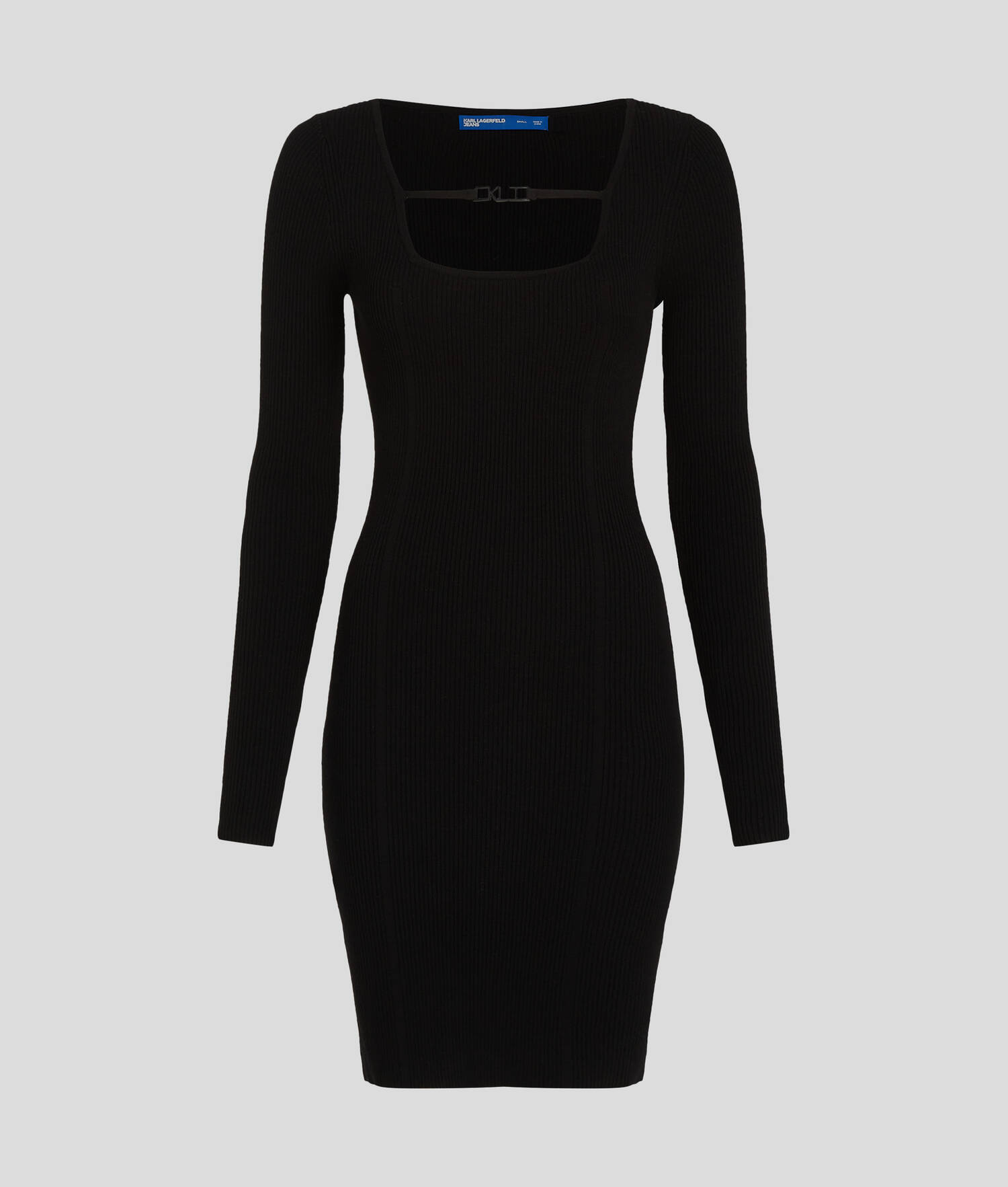 ROBE EN TRICOT À ENCOLURE CARRÉE KLJ