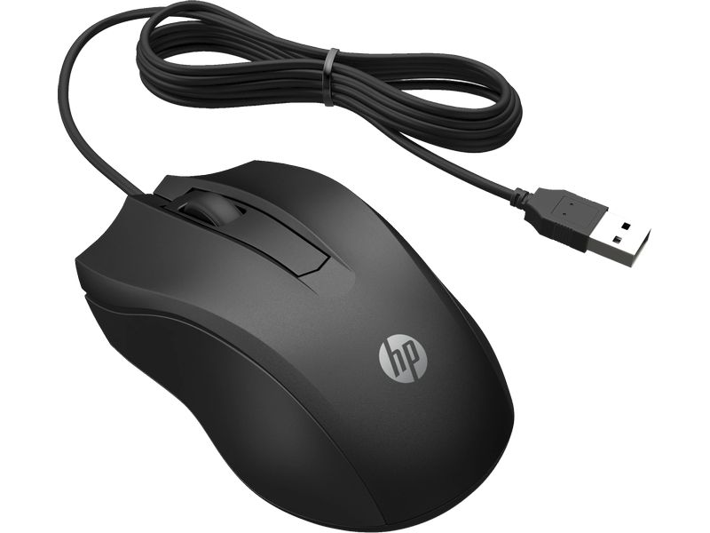 HP Maus 105 Verkabelte Arbeitsmaus mit optischem Sensor im kompakten Design