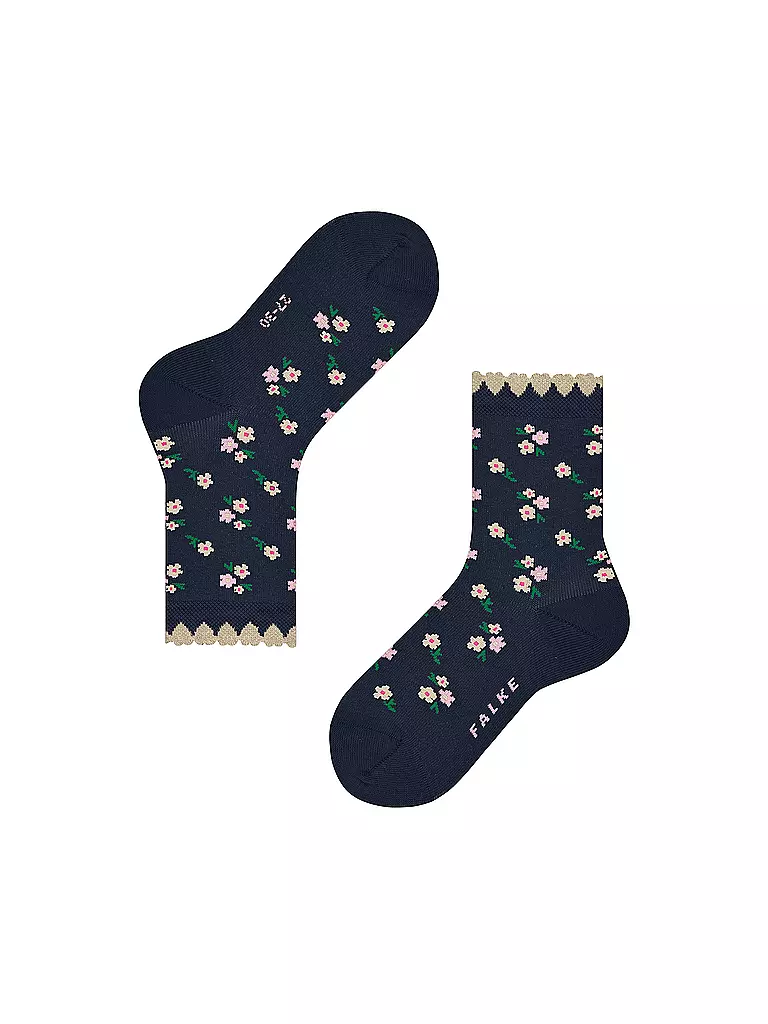 FALKE Mädchen Socken DITSY FLOWERS space blue  blau