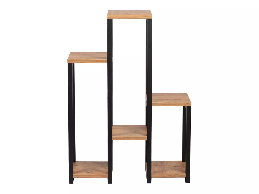 Étagère à plantes Rosenholm 6 étagères 78,5 x 56 x 20 cm noir effet bois [en.casa]
