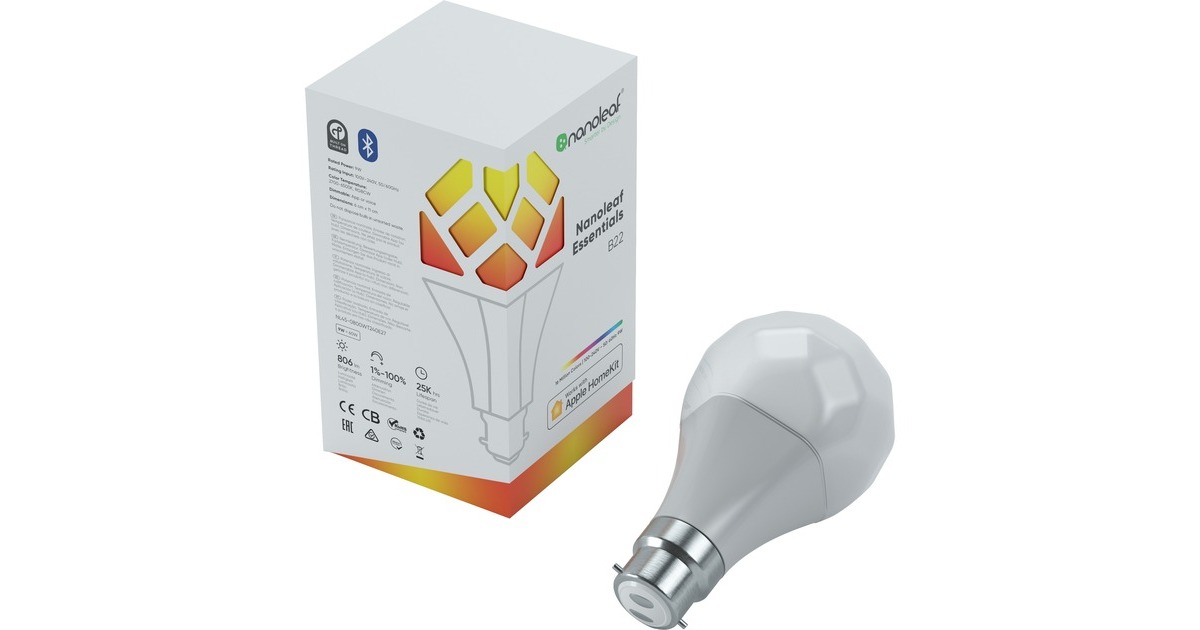 NanoleafEssentials Smart A19 Bulb ledlamp  (2700 - 6500K)